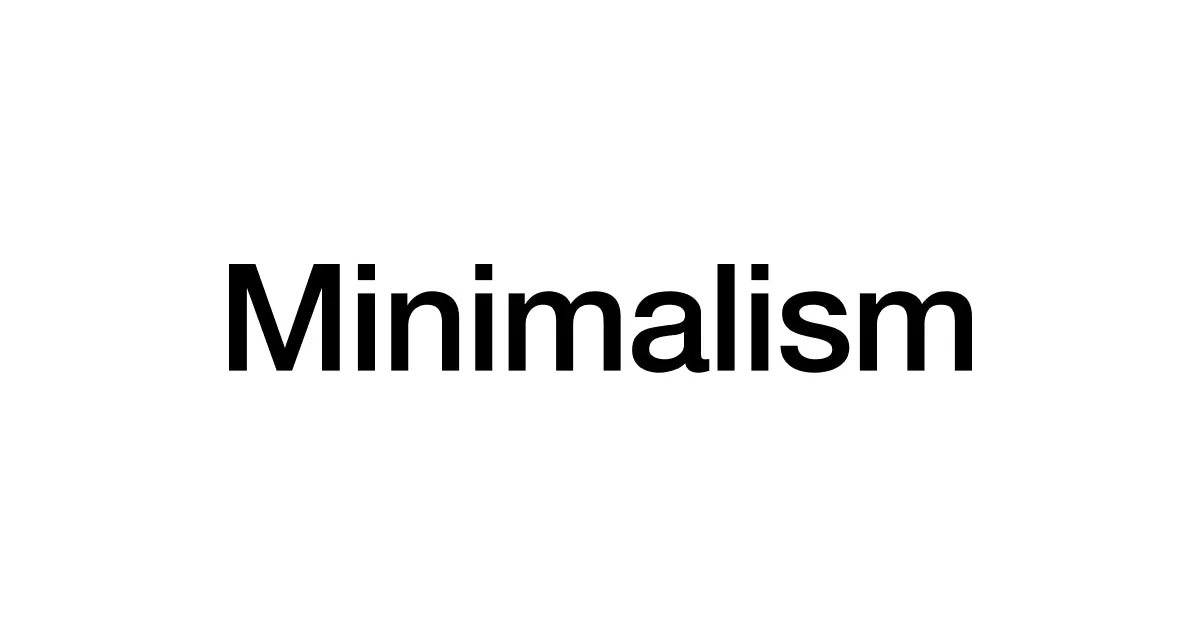 Minimalismbrand hero